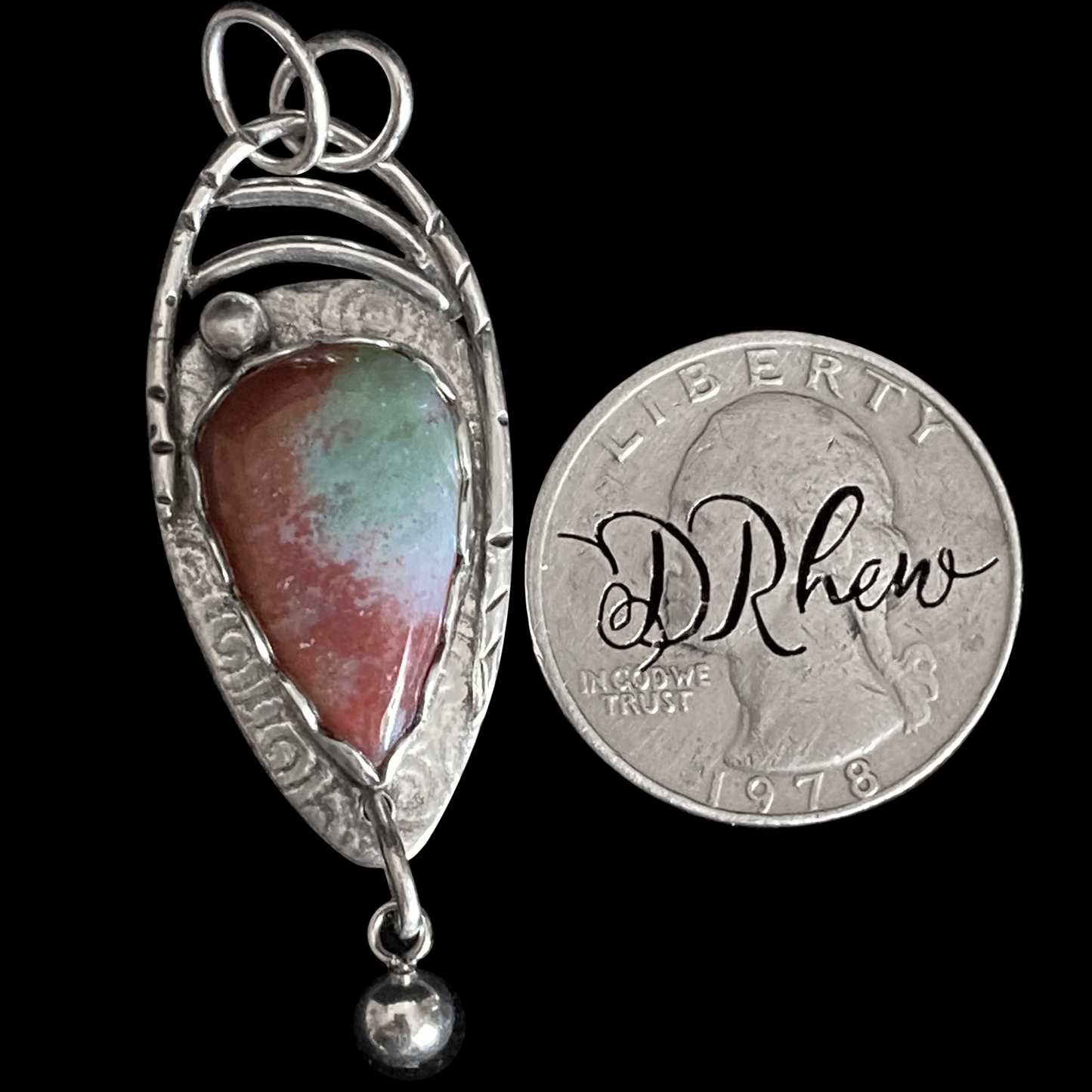 Icarus - Bloodstone & Sterling Silver Necklace