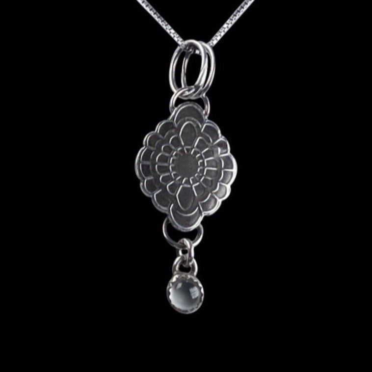 Moonstone & Sterling Silver Necklace