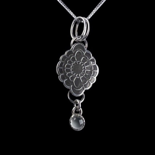 Moonstone & Sterling Silver Necklace