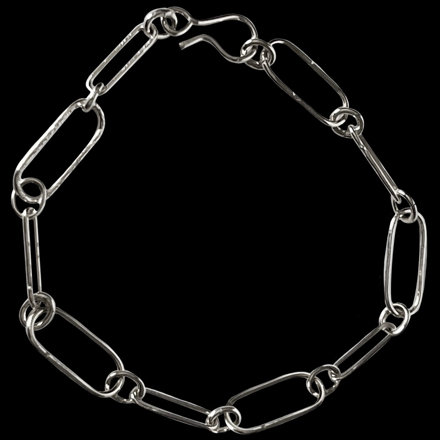 Sterling Silver "Paperclip" Bracelet