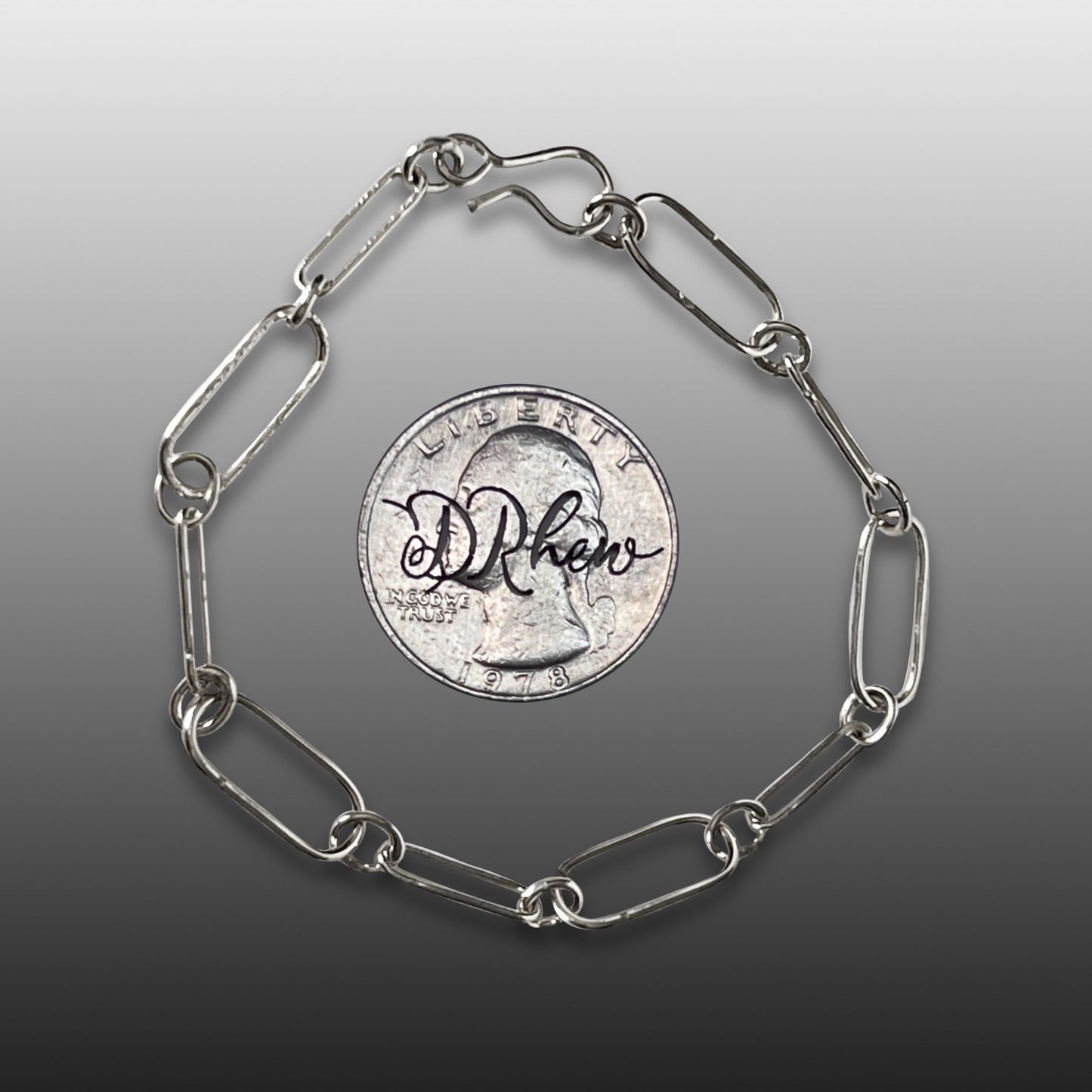 Sterling Silver "Paperclip" Bracelet