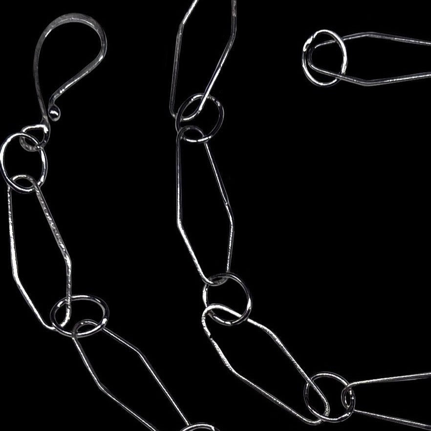 Geometric Sterling Silver Chain