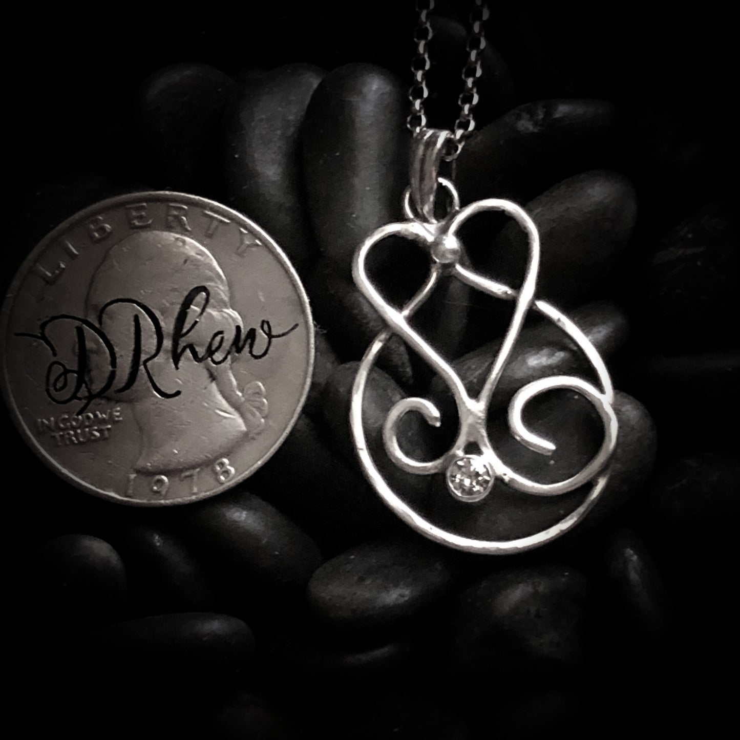 "Adia" Cubic Zirconia & Sterling Silver Necklace