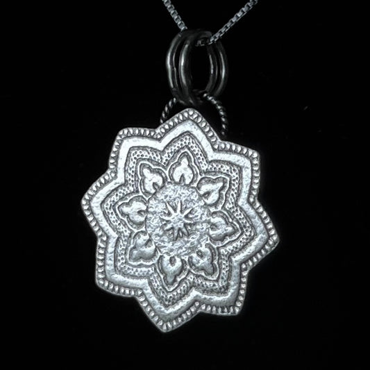 "Imprinted" Sterling Silver Necklace