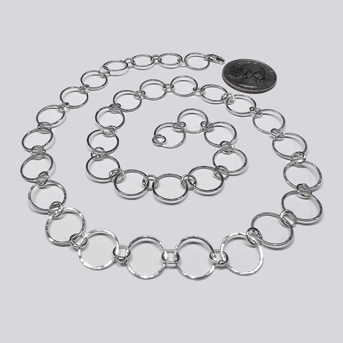 Sterling Silver Circle Chain