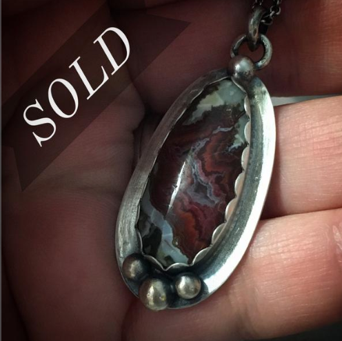 Mordor - Agate & Sterling Silver Ring