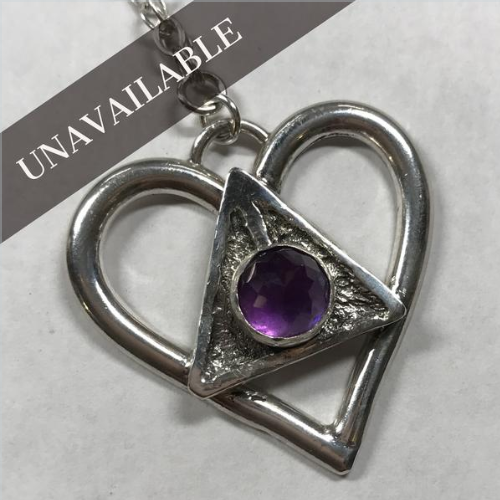 Custom Amethyst & Sterling Silver Necklace (Review)
