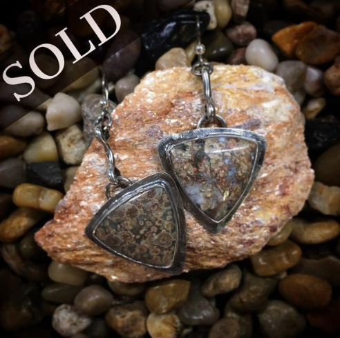 Twila - Jasper & Sterling Silver Earrings