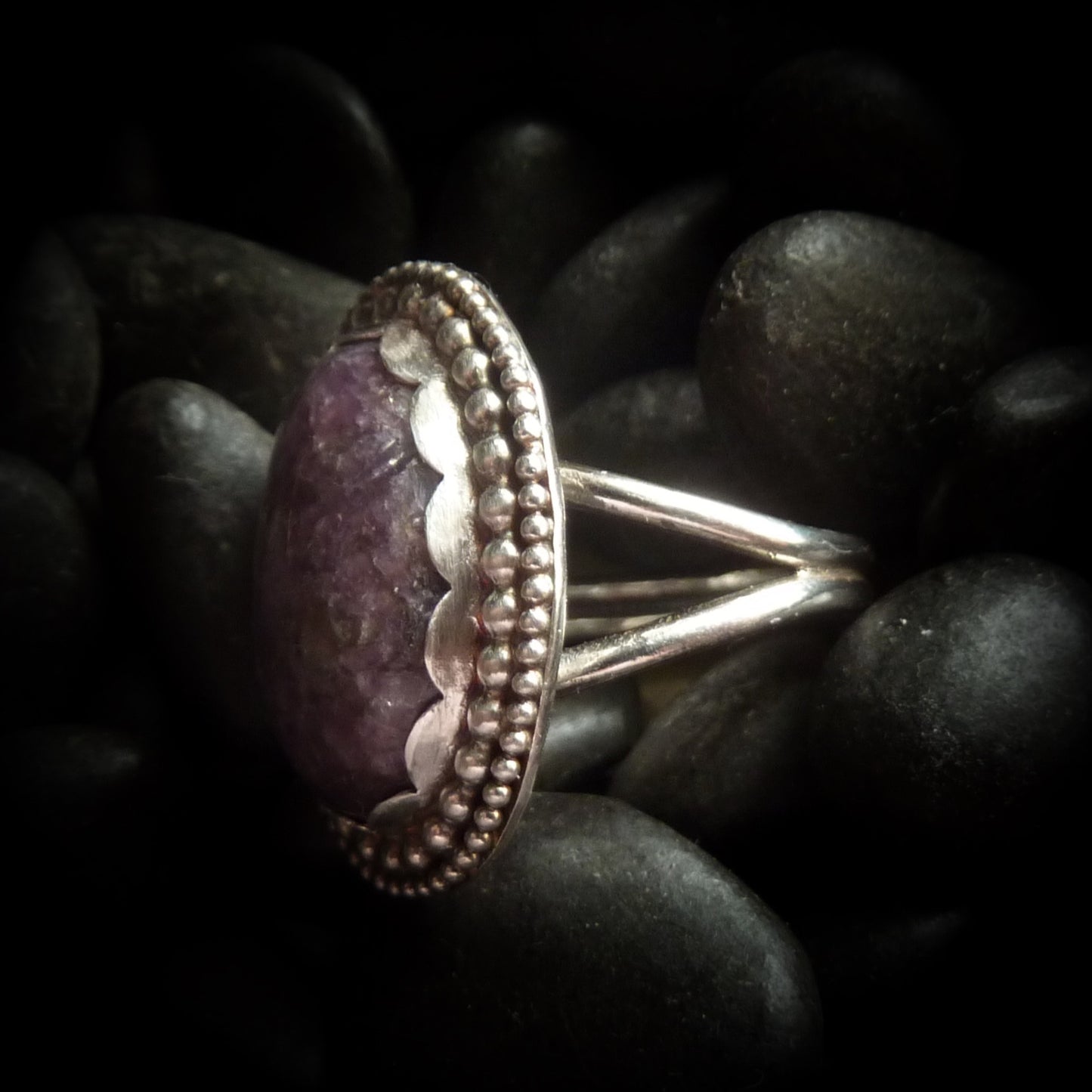 Turino - Charoite & Sterling Silver Ring