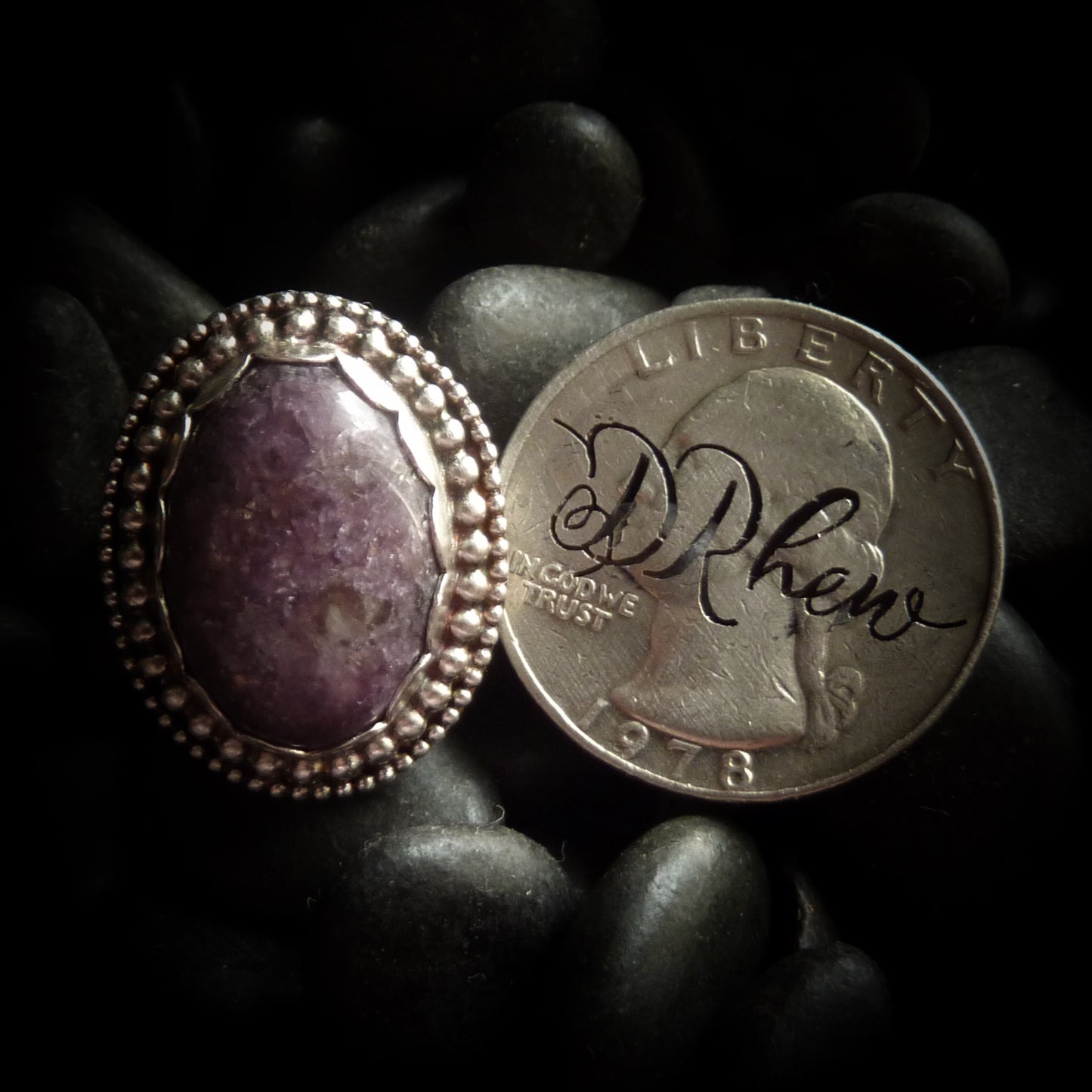 Turino - Charoite & Sterling Silver Ring