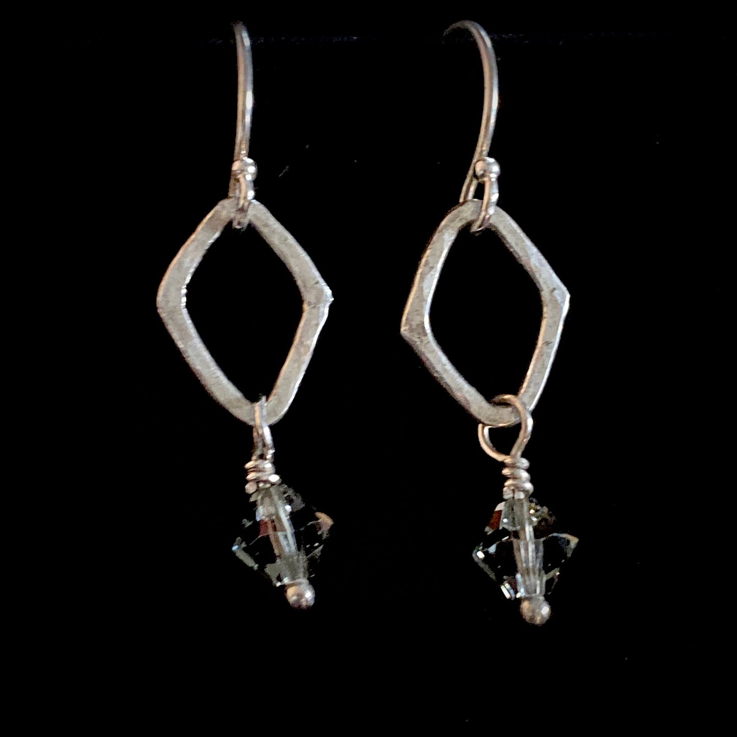 Handmade Swarovski Crystal & Sterling Silver Earrings
