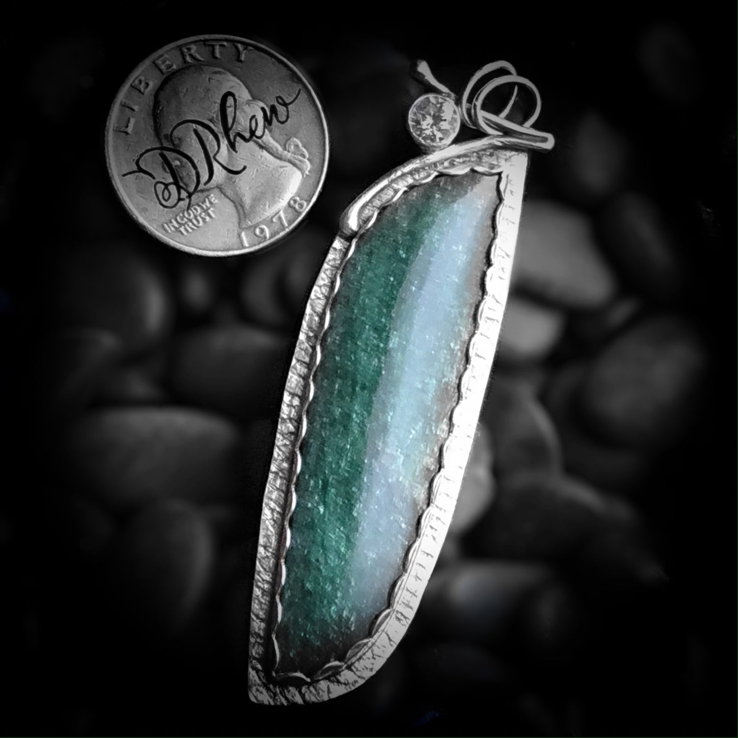 Greensleeves - Fuchsite and Sterling Silver Necklace