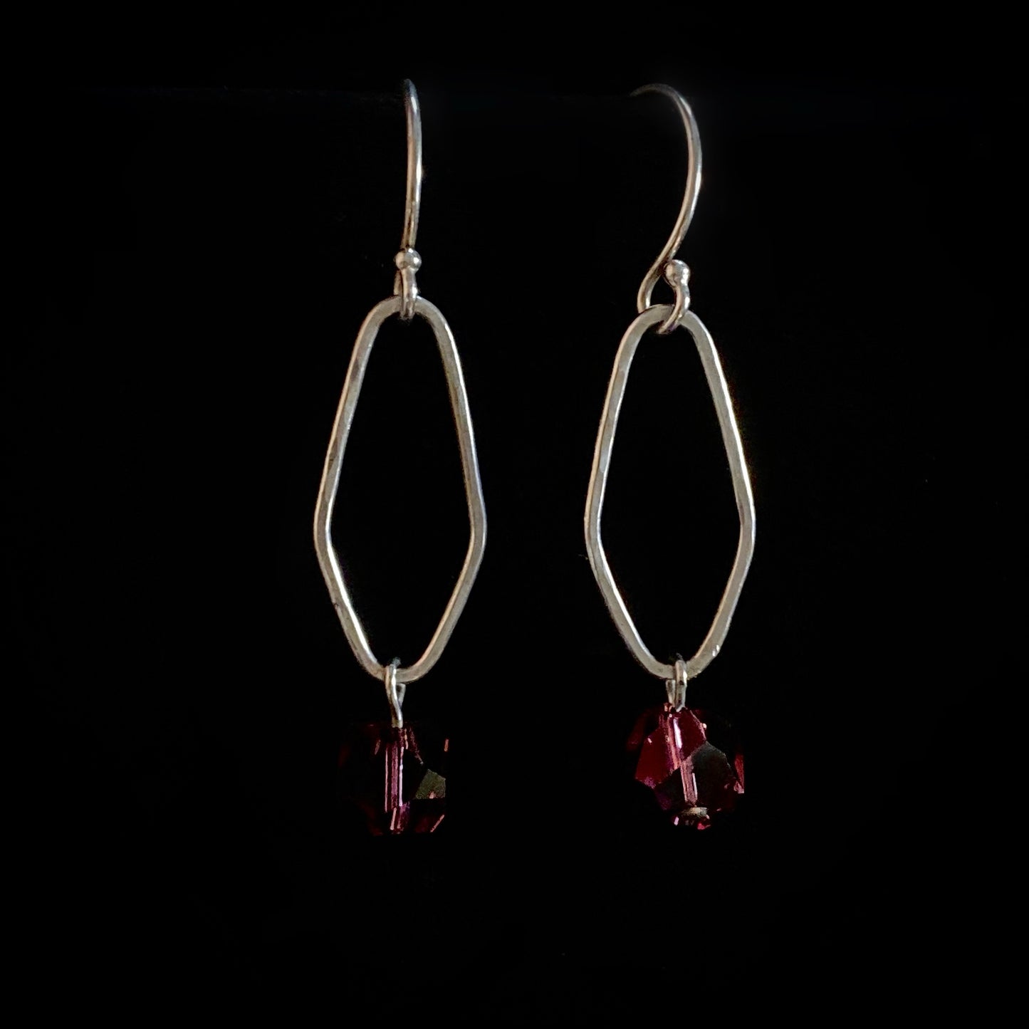 Handmade Swarovski Crystal & Sterling Silver Earrings