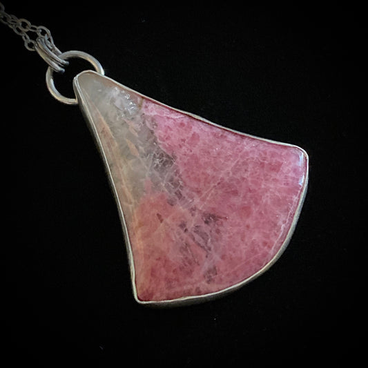 Queen - Rhodonite Quartz & Sterling Silver Necklace