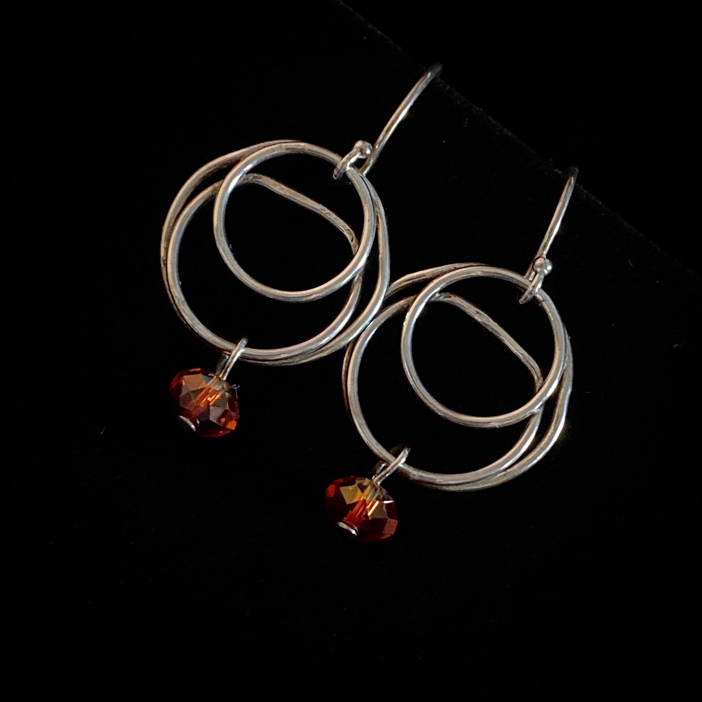 Handmade Swarovski Crystal & Sterling Silver Earrings