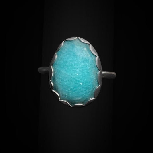 "Elle" Amazonite and Sterling Silver Ring