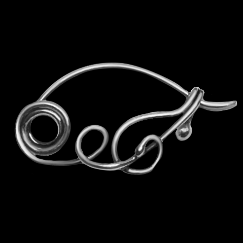 Sterling Silver Shawl Pin