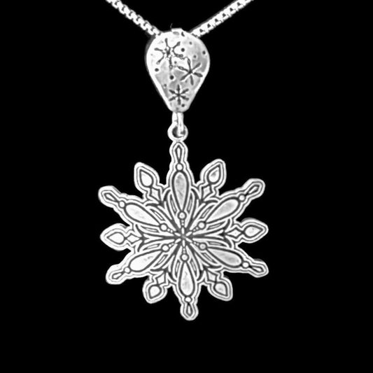 Sterling Silver Snowflake Necklace