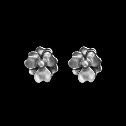 Sterling Silver Flower Earrings