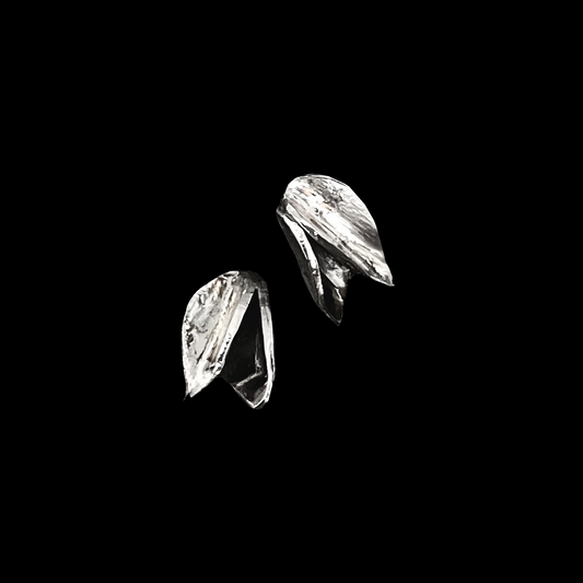 Sterling Silver Leaf Earrings