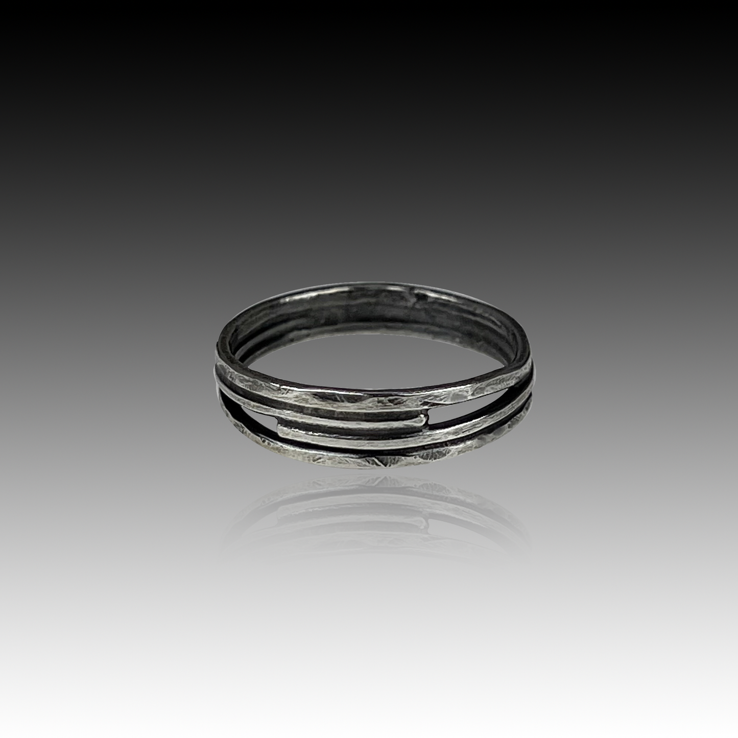 "Bars" Sterling Silver Ring