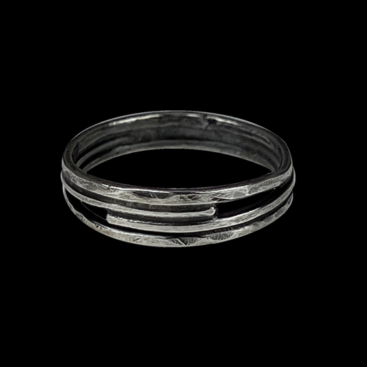 "Bars" Sterling Silver Ring