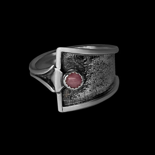 "Rhody" Pink Opal Sterling Silver Ring