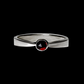"Bindi" - Garnet Sterling Silver Ring