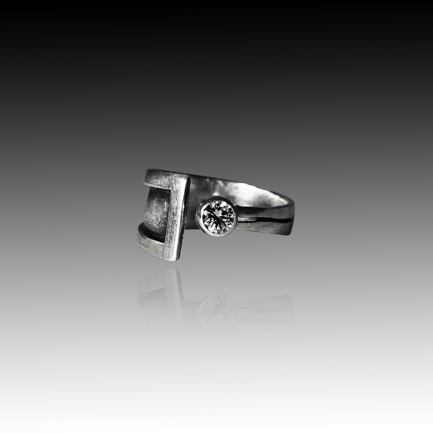 Cubic Zirconia & Sterling Silver Ring