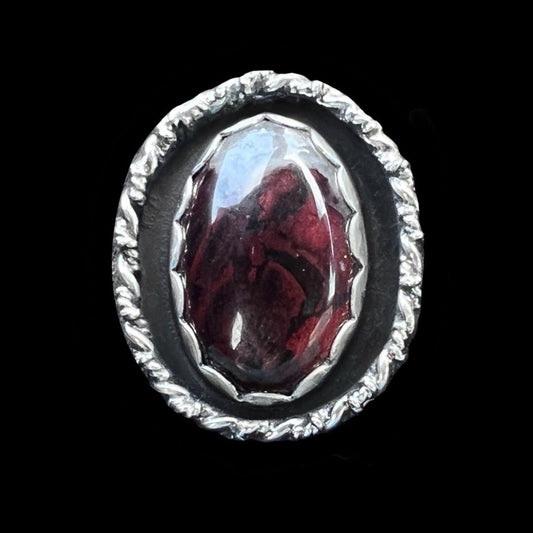 "Cassidy" Jasper and Sterling Silver Ring