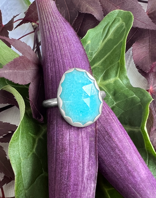 "Elle" Amazonite and Sterling Silver Ring