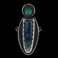 "Matryoshka" - Turquoise and Lapis Lazuli Ring