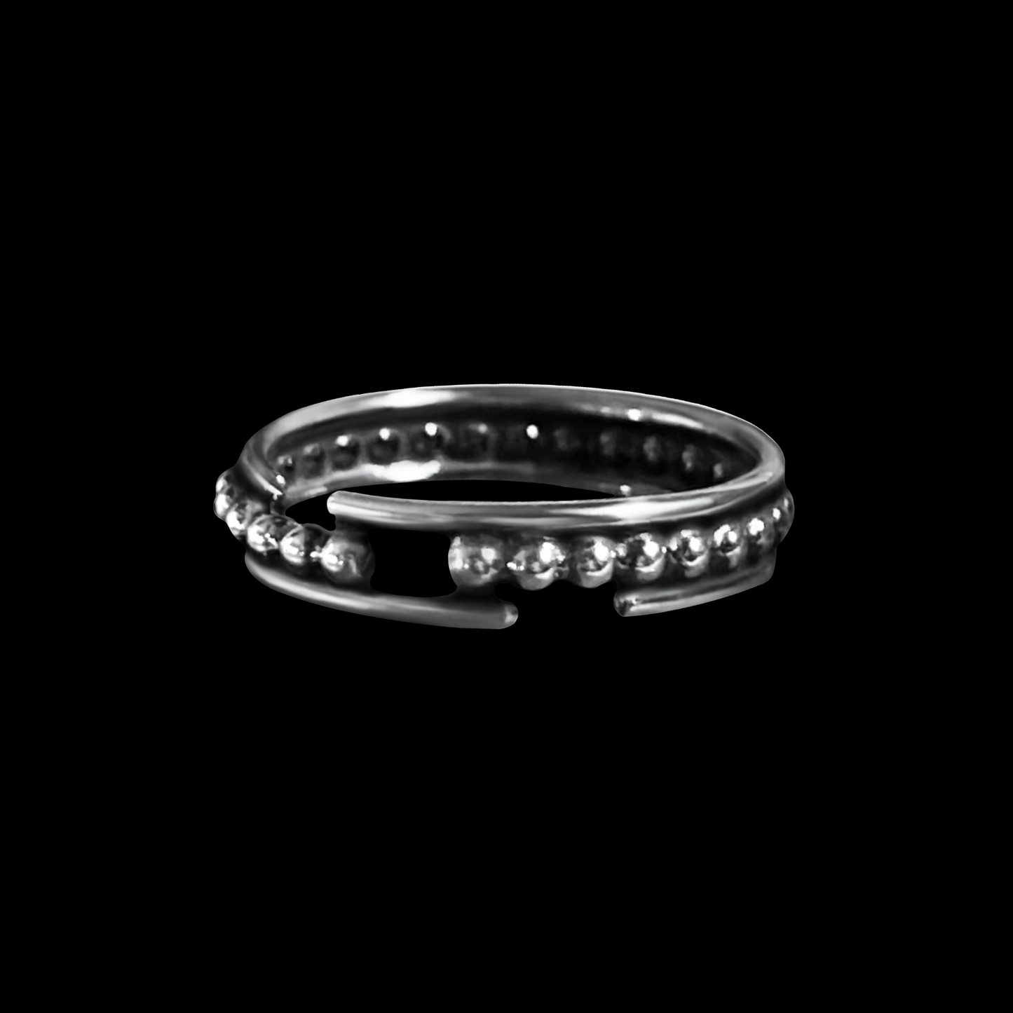 "Morse" Sterling Silver Ring