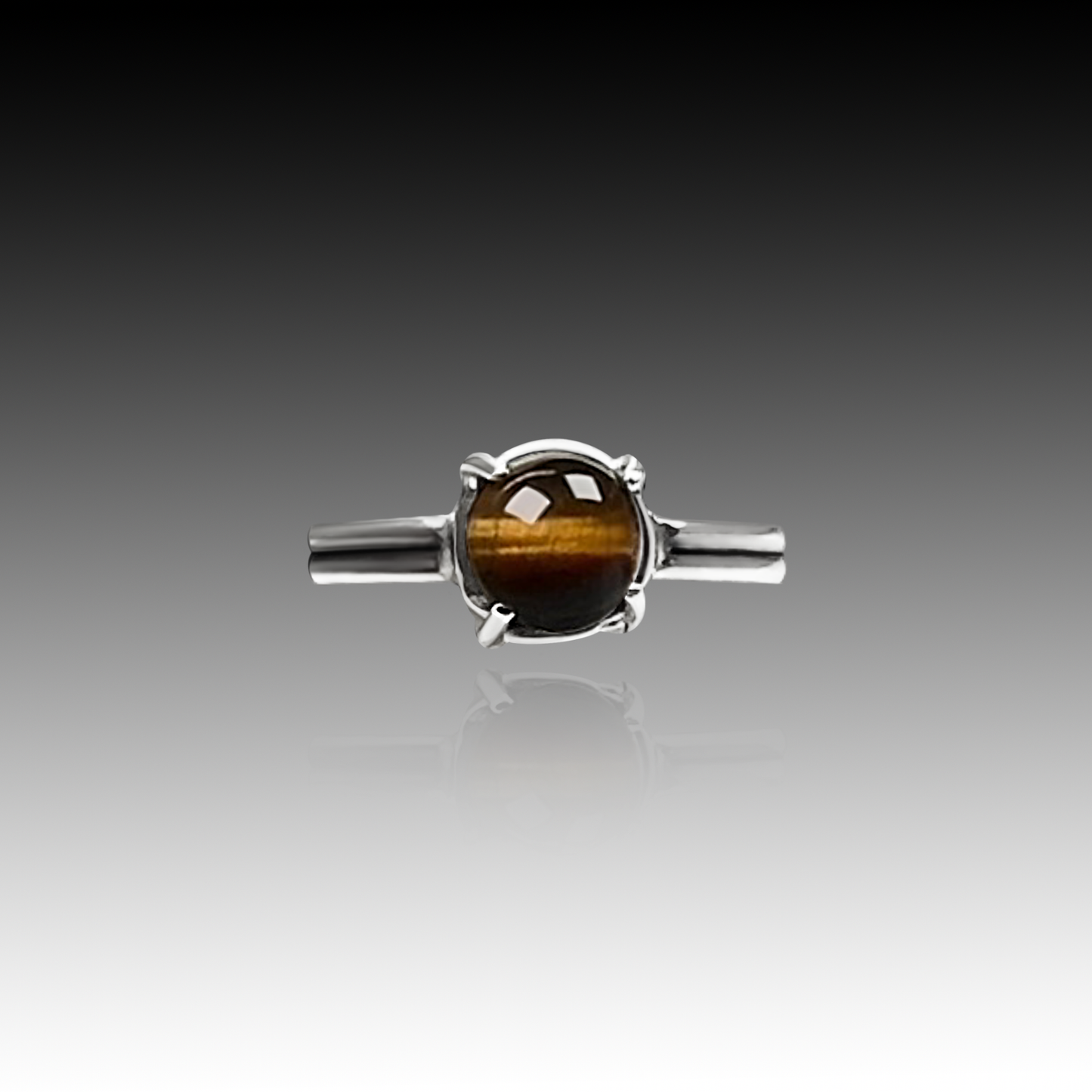 "Kenya" - Tiger Eye and Sterling Silver Ring