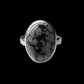 Yas - Snowflake Obsidian Sterling Silver Ring