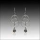 Smoky Topaz and Sterling Silver Earrings
