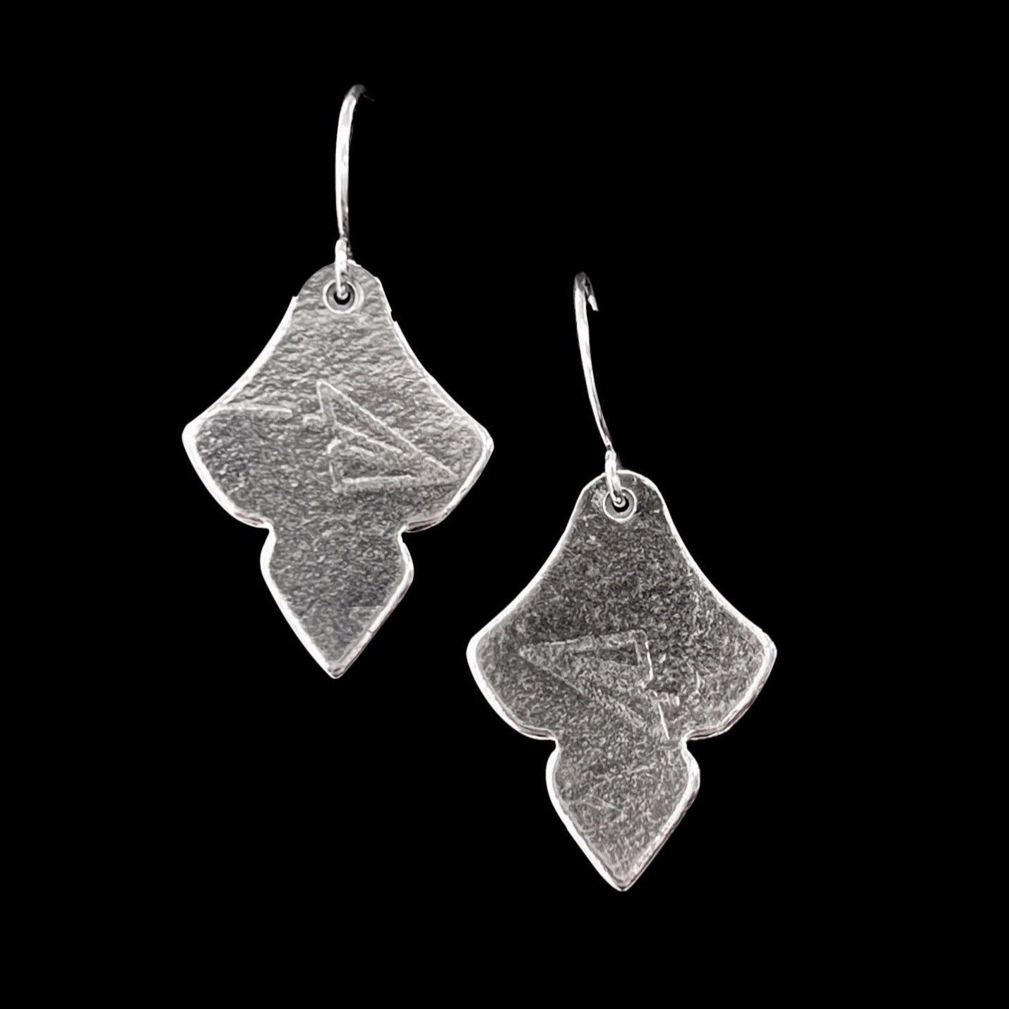 Paper Airplane Themed Sterling Silver Earrings