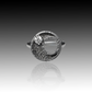 "Evelin" Cubic Zirconia and Sterling Silver Ring