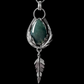 "Marleigh" Moss Agate & Sterling Silver Necklace