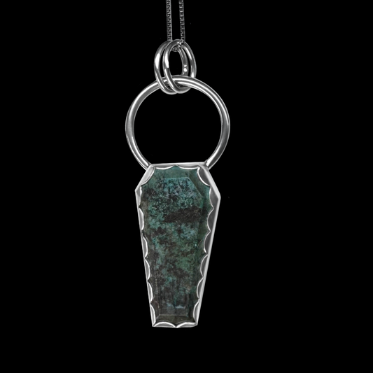 "Shanoa" Bloodstone & Sterling Silver Necklace