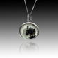 "Lasha" Dendritic Agate & Sterling Silver Necklace