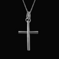 "Simon" Sterling Silver Cross Necklace