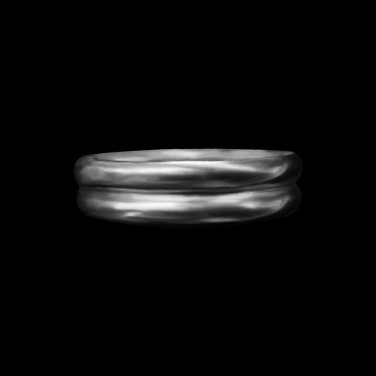 Double Band Sterling Silver Ring