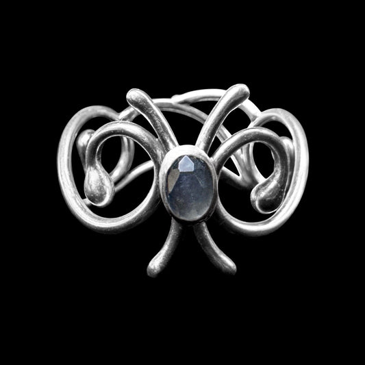 Grey Chalcedony - Sterling Silver Ring