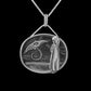 "Syretia" Sterling Silver Girl & Stingray Necklace