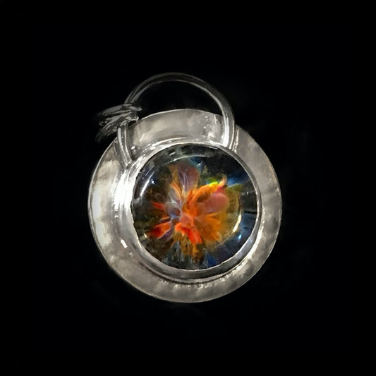 Eveline - Art Glass & Sterling Silver Necklace