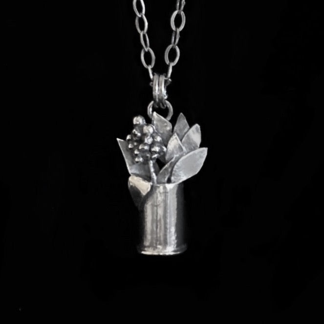 Hadley - Sterling Silver Flower Necklace