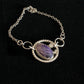 Francis - Charoite and Cubic Zirconia Sterling Silver Bracelet