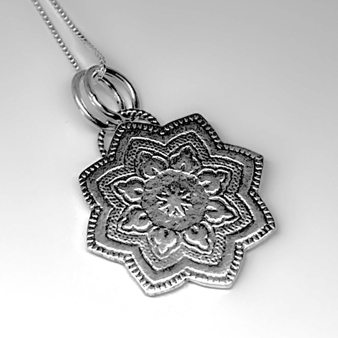 "Imprinted" Sterling Silver Necklace