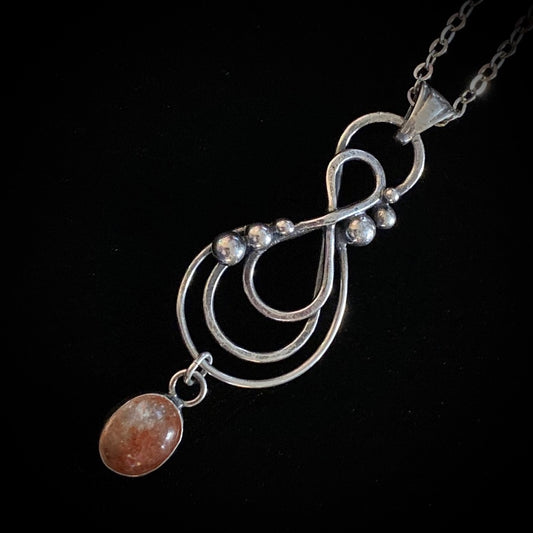 Constance - Sunstone & Sterling Silver Necklace